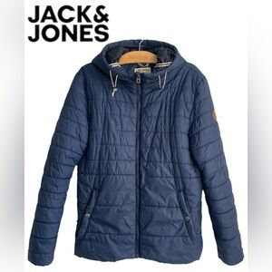 🧥Jack & Jones Dark Blue Puffer Jacket